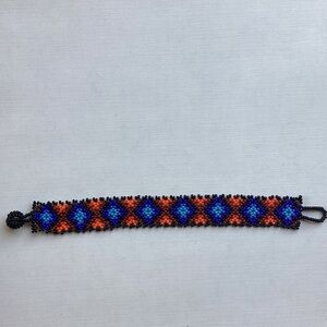 New Import Huichol of Mexico Bead Bracelet Boho Hippie Tribal Art Gifts Handmade